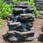 small waterfall rock feature