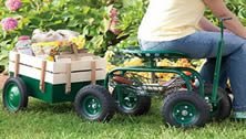 useful garden tools - a low rider pulling a cart