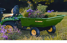 The John Deere utility cart is a must-have attachment
