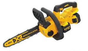 Dewalt cordless battery powered chainsaw