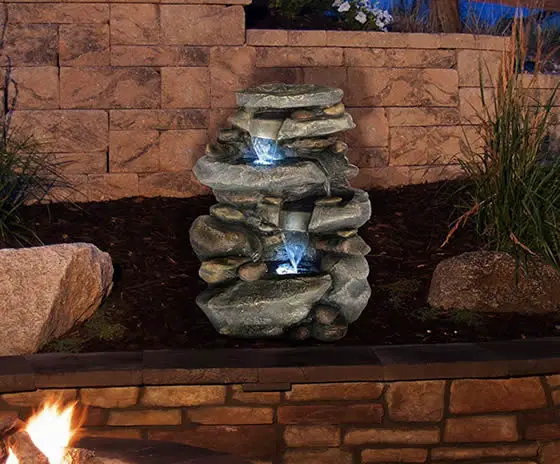Best Outdoor Water Fountains with LED Lights