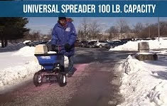 Global Industrial spreader - best walk behind salt spreader