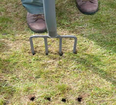 aerate dry soil - best way to aerate lawn