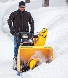 Cub Cadet 3X snow blower in action