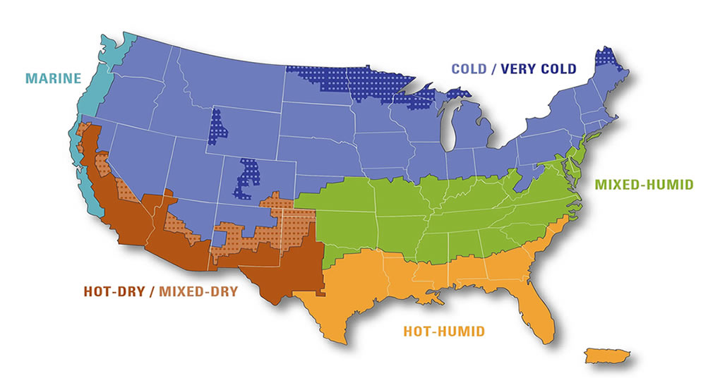 Easy to read USDA climate zone map.